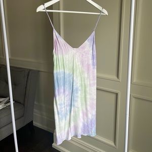 Wilfred Free Tie Dye Mini Slip Dress